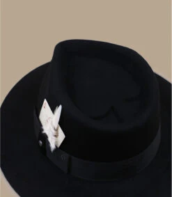 Stetson Fedora Woolfelt Black -Mode Chapeaux Magasin fedora woolfelt black 3