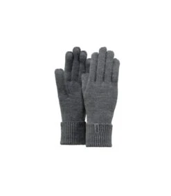 Barts Fine Knitted Gloves Dark Heather -Mode Chapeaux Magasin fine knitted gloves dark heatherGants20femme20gris