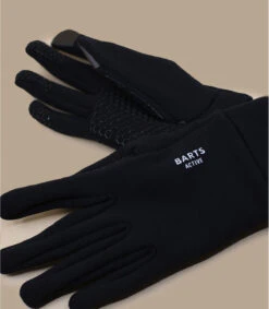 Barts Powerstretch Touch Gloves Black -Mode Chapeaux Magasin fine knitted touch gloves black 4