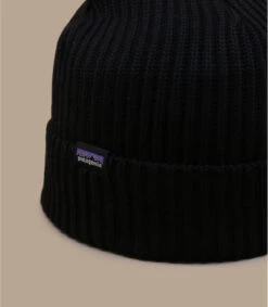 Patagonia Fisherman Rolled Beanie Black -Mode Chapeaux Magasin fisherman rolled beanie black 2