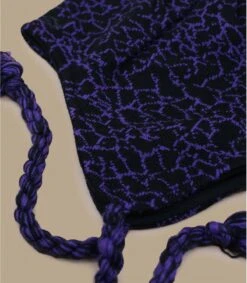 Oakley Flaps Beanie Deep Violet Crackle Black -Mode Chapeaux Magasin flaps beanie deep violet crackle black 2