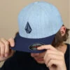 Volcom Full Stone Flexfit Heather Blue