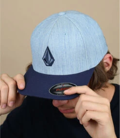 Volcom Full Stone Flexfit Heather Blue