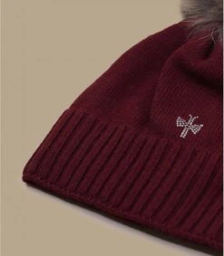 Giulia Real Fur Dark Red -Mode Chapeaux Magasin giulia real fur dark red 2