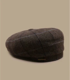 Stetson Hatteras Wool Brown Herringbone -Mode Chapeaux Magasin hatteras wool brown herringbone 2