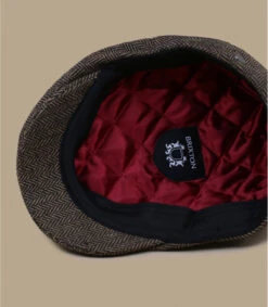 Brixton Hooligan Brown Kaki Herringbone Wm -Mode Chapeaux Magasin hooligan brown kaki herringbone wm 2