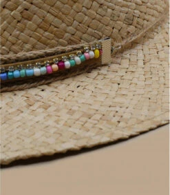 Larissa Raphia Perles -Mode Chapeaux Magasin larissa raphia perleschapeau20paille20perles