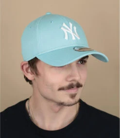 NEW ERA League Ess 9Forty NY Cyan Blue