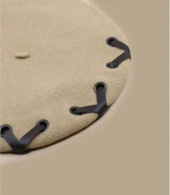 Lio Sable Cacao -Mode Chapeaux Magasin lio sable cocoaberet20beige20lien20cuir