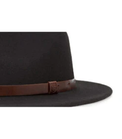 Brixton Messer Black -Mode Chapeaux Magasin messer blackfedora20feutre20noir20Brixton