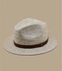 Brixton Messer Straw Fedora Natural -Mode Chapeaux Magasin messer straw fedora natural 1