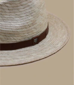 Brixton Messer Straw Fedora Natural -Mode Chapeaux Magasin messer straw fedora natural 2