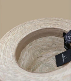 Brixton Messer Straw Fedora Natural -Mode Chapeaux Magasin messer straw fedora natural 4
