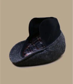Oxford Earflap Grey -Mode Chapeaux Magasin oxford earflap grey 2