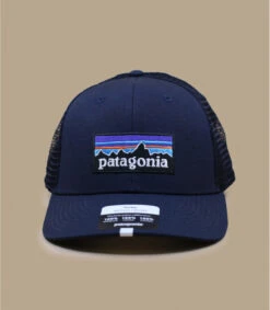 Patagonia P6 Logo Trucker Hat Navy Blue