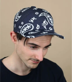Kangol Paisley Adj Spacecap Sark Blue