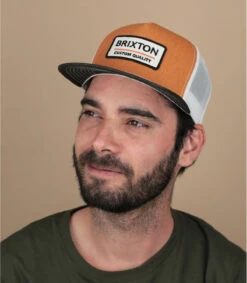 Brixton Palmer Proper Trucker Phoenix Orange Black White