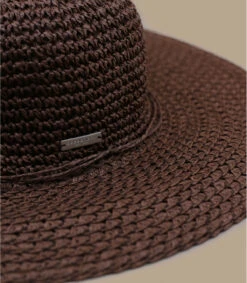 Seeberger Paper Crochet Floppy Olive -Mode Chapeaux Magasin paper crochet floppy olive 2