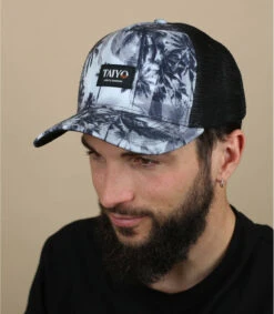 Patchwork Palm Trucker