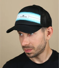 Quiksilver Pidgeon Chicken Trucker Black Blue