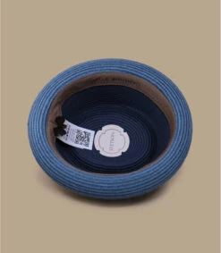 Stetson Pork Pie Toyo Blue -Mode Chapeaux Magasin pork pie toyo blue 4