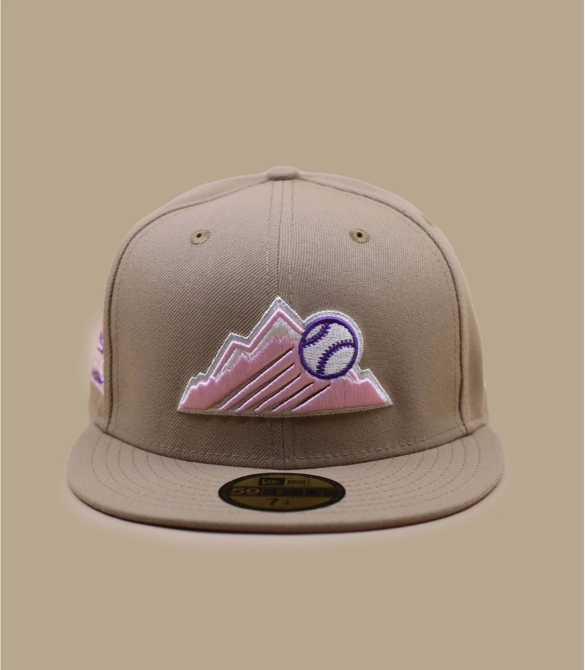 NEW ERA Side Patch 5950 Colorado Rockies Camel Pink 2 NEW ERA Side Patch 5950 Colorado Rockies Camel Pink – Image 2