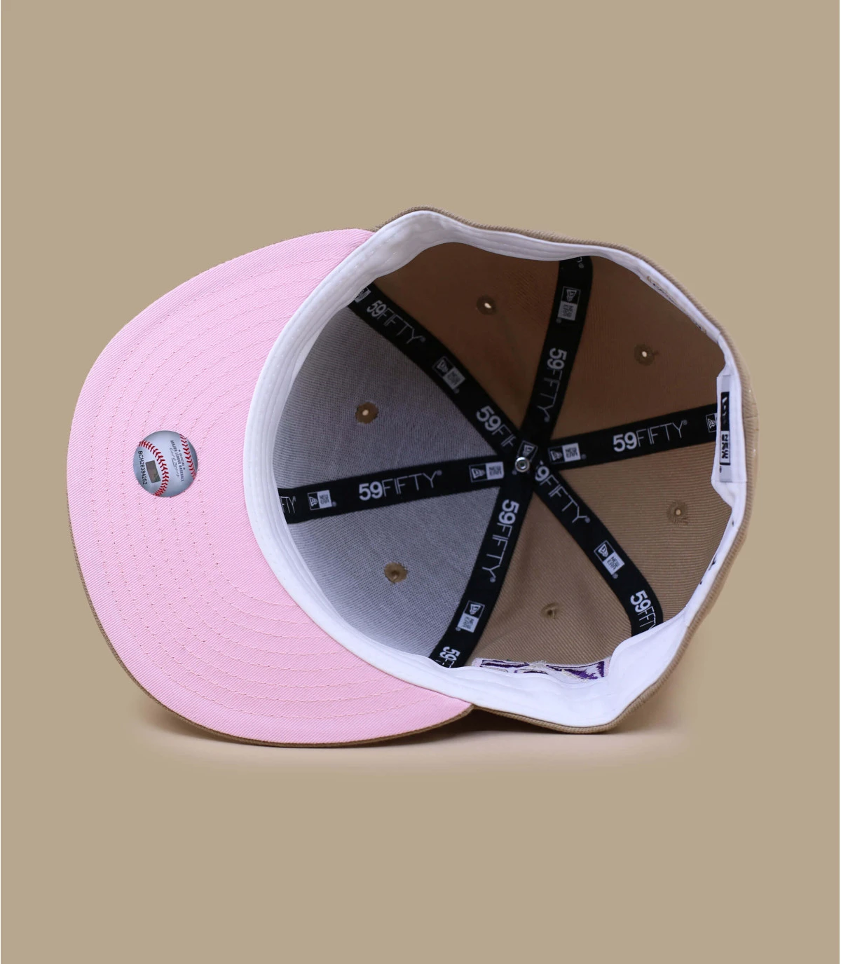 NEW ERA Side Patch 5950 Colorado Rockies Camel Pink 4 NEW ERA Side Patch 5950 Colorado Rockies Camel Pink – Image 4