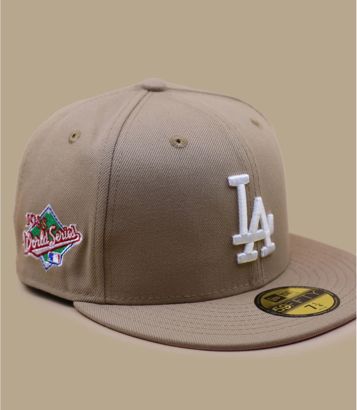NEW ERA Side Patch 5950 LA Dodgers Camel Pink 2 NEW ERA Side Patch 5950 LA Dodgers Camel Pink – Image 2