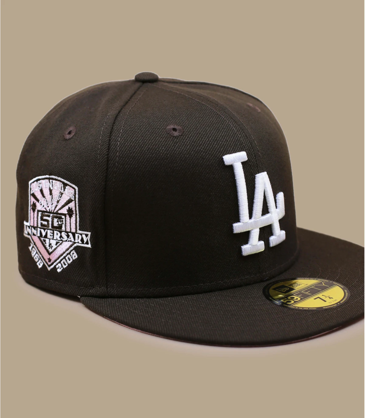 NEW ERA Side Patch 5950 LA Dodgers Walnut Pink 2 NEW ERA Side Patch 5950 LA Dodgers Walnut Pink – Image 2