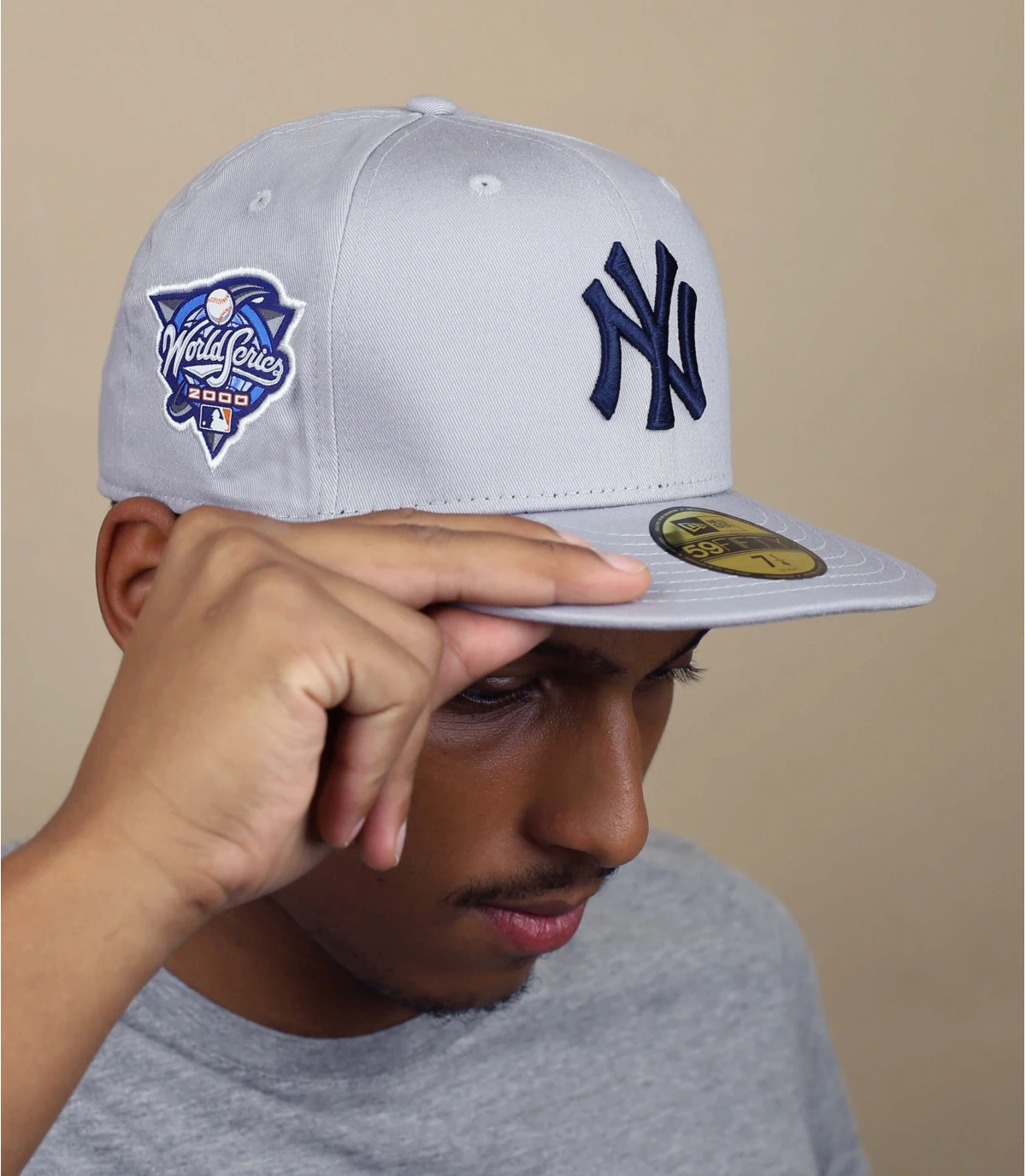 NEW ERA Side Patch 5950 NY Gray 1 NEW ERA Side Patch 5950 NY Gray