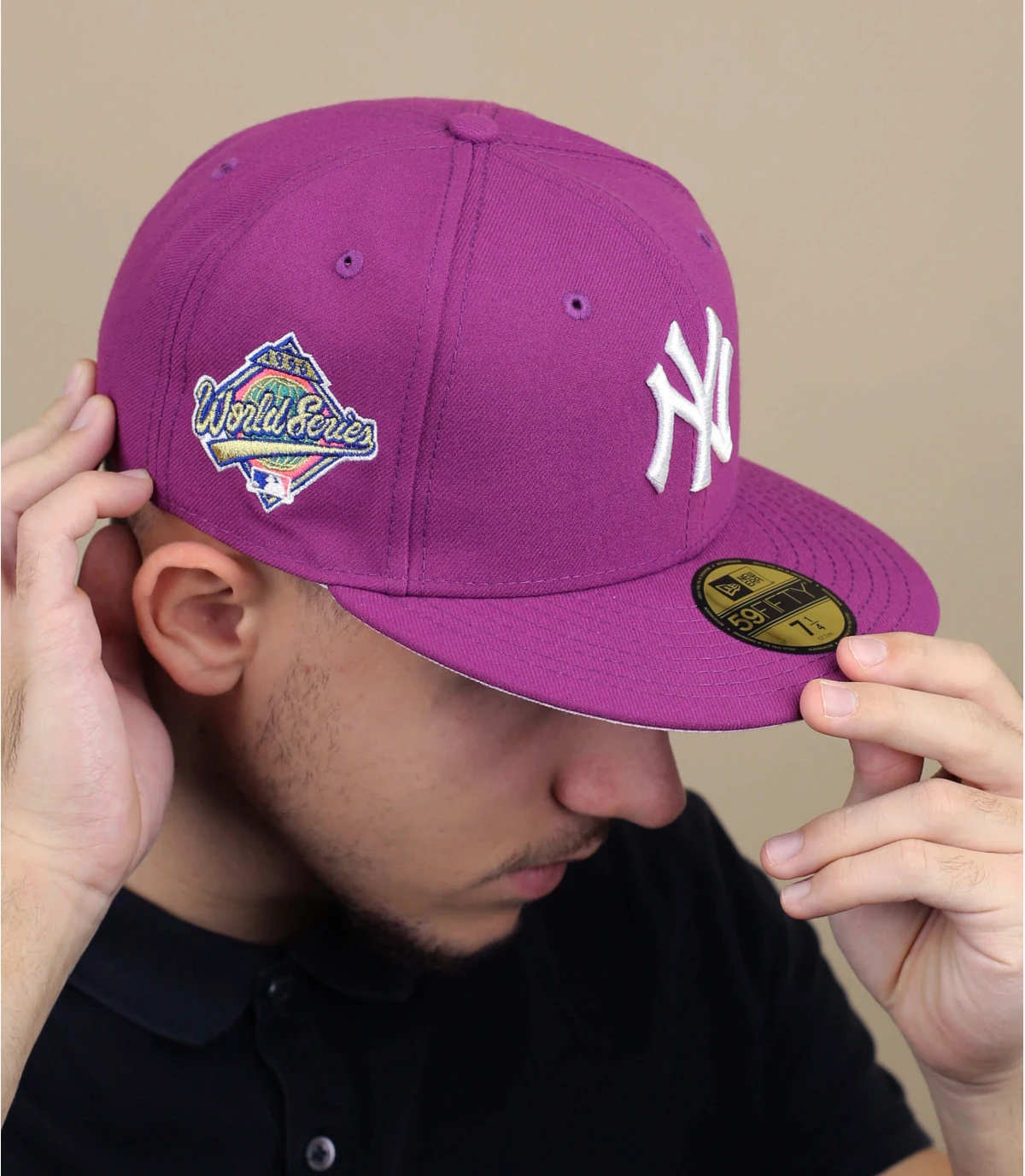 NEW ERA Side Patch 5950 NY Sparkling Grape 1 NEW ERA Side Patch 5950 NY Sparkling Grape