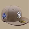 NEW ERA Side Patch 5950 NY Yankees Camel Pink