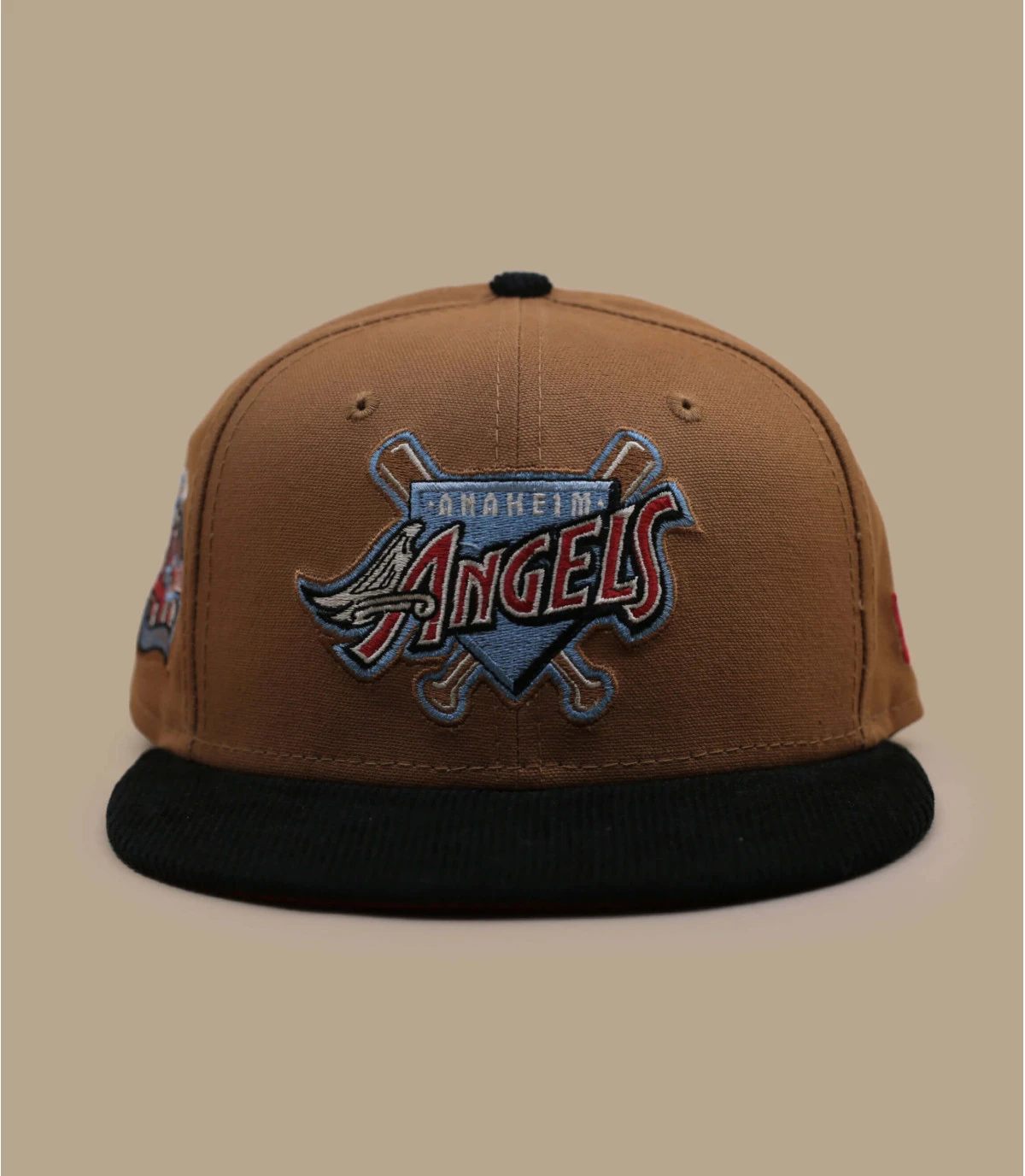NEW ERA Side Patch 59Fifty Anaheim Angels Bronze Black Corduroy 1 NEW ERA Side Patch 59Fifty Anaheim Angels Bronze Black Corduroy