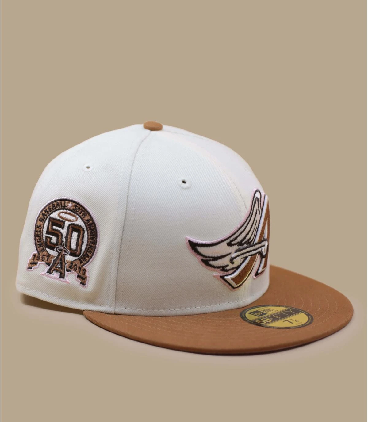 NEW ERA Side Patch 59Fifty Anaheim Angels Bronze Chrome Brown Pink 4 NEW ERA Side Patch 59Fifty Anaheim Angels Bronze Chrome Brown Pink – Image 4