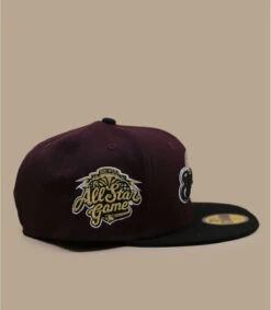 NEW ERA Side Patch 59Fifty Milwaukee Brewers Marron Black -Mode Chapeaux Magasin side patch 59fifty milwaukee brewers marron black 3