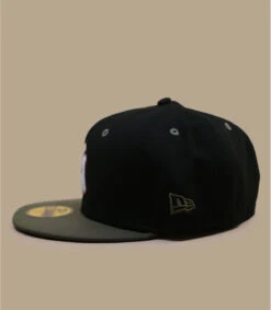 NEW ERA Side Patch 59Fifty New York Yankees Black New Olive -Mode Chapeaux Magasin side patch 59fifty new york yankees black new olive 3