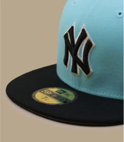 NEW ERA Side Patch 59Fifty New York Yankees Blue Tint Black -Mode Chapeaux Magasin side patch 59fifty new york yankees blue tint black 2