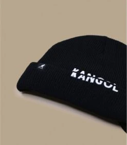 Kangol Sliced Peak Beanie Black -Mode Chapeaux Magasin sliced peak beanie black 2