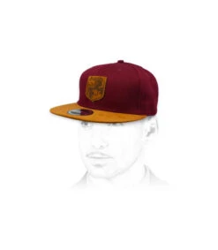 Snapback Bravery Burgundy Suede