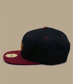 Snapback Combi Bay Window Black Burgundy -Mode Chapeaux Magasin snapback combi bay window black burgundy 2