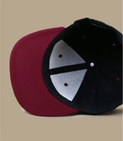 Snapback Combi Bay Window Black Burgundy -Mode Chapeaux Magasin snapback combi bay window black burgundy 4