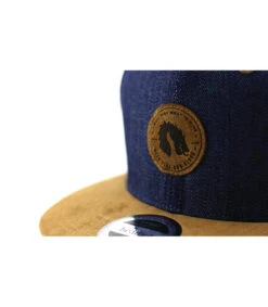 Snapback Crown Land Denim Brown -Mode Chapeaux Magasin snapback crown land denim brownsnapback20Dragon20denim20suede