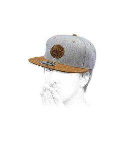 Snapback Express Grey Suede