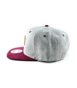 Snapback Good Vibes Grey Burgundy -Mode Chapeaux Magasin snapback good vibes grey burgundyVan20Life20snapback20good20vibes20grise