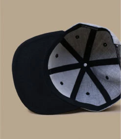 Snapback Pillow Line Grey Black -Mode Chapeaux Magasin snapback pillow line grey black 4