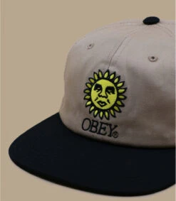 OBEY Sunshine Khaki Multi -Mode Chapeaux Magasin sunshine khaki multi 2