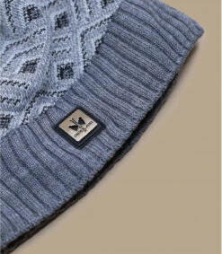 Tina Medium Grey -Mode Chapeaux Magasin tina medium greybonnet20laine20pompon20fourrure20gri