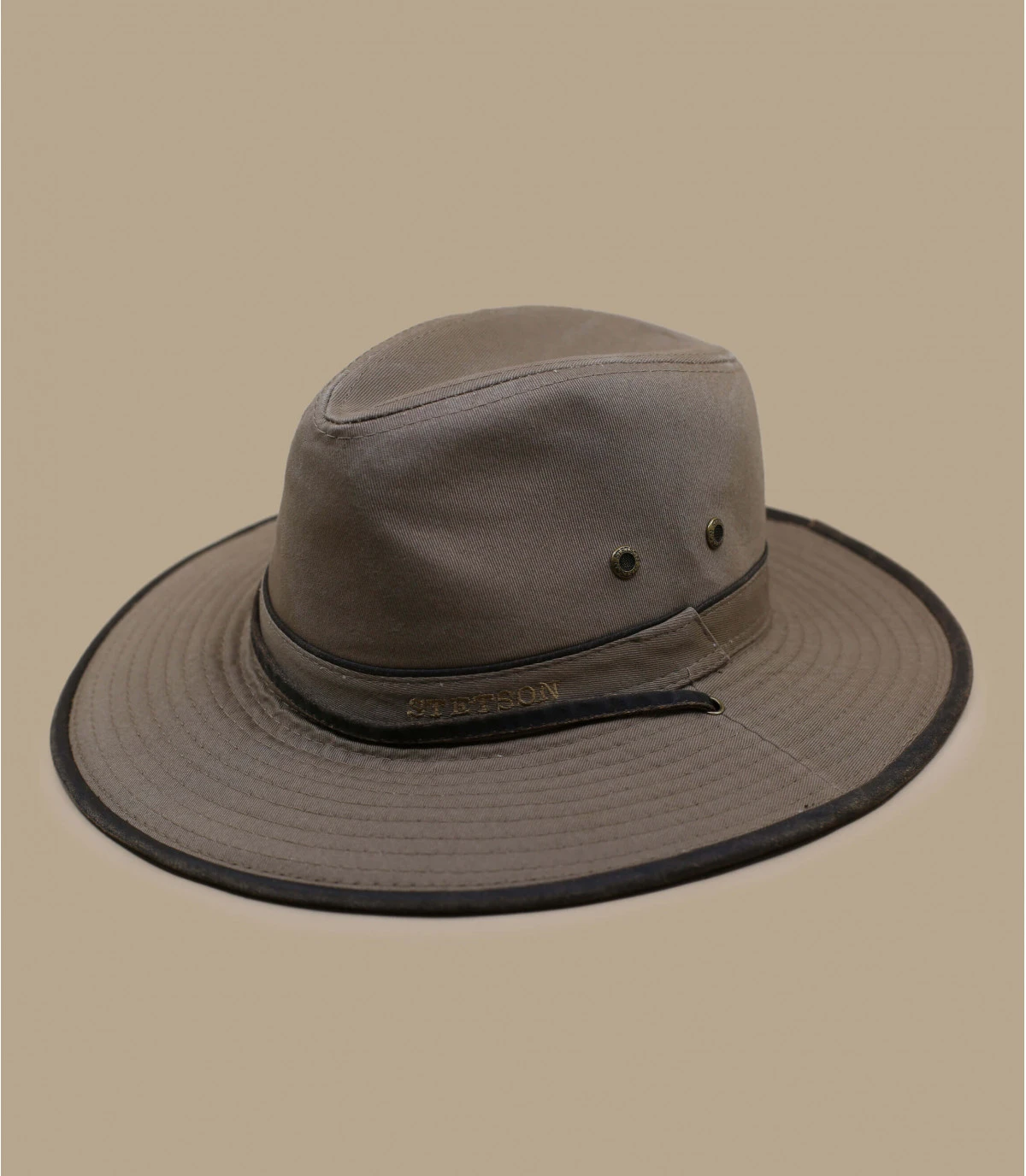 Stetson Traveller Cotton Brown 1 Stetson Traveller Cotton Brown