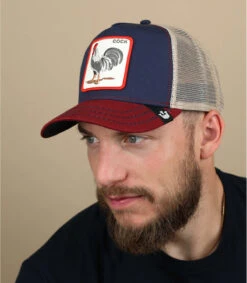 Trucker Cock Prideful Navy Burgundy