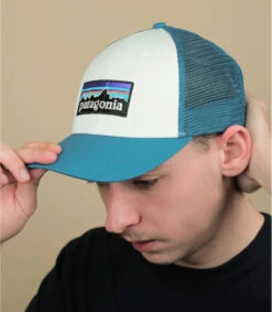 Patagonia Trucker P6 Lo Pro White Wavy Blue